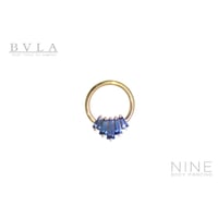 Oceane 5 - Seam Ring (YG / London Blue Topaz)