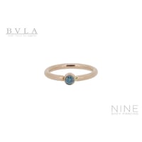 Fixed Ring Bezel Set (RG / Ocean Blue Diamond - Conch / Helix)