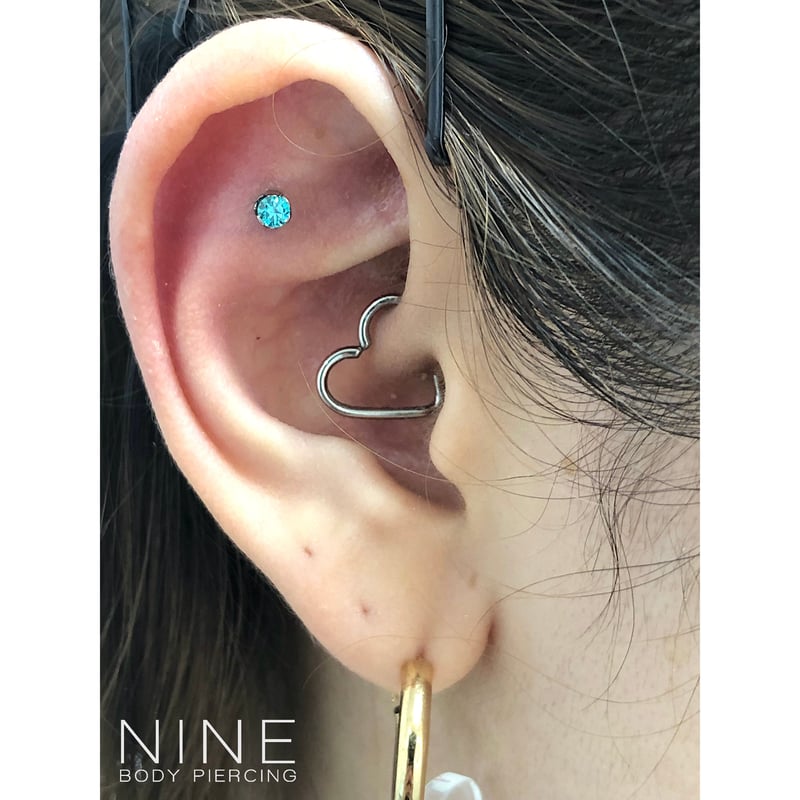 リロイ　ハート　ピアス　16g LeRoi Heart (Surgical Stainless) | NINE BODY PI