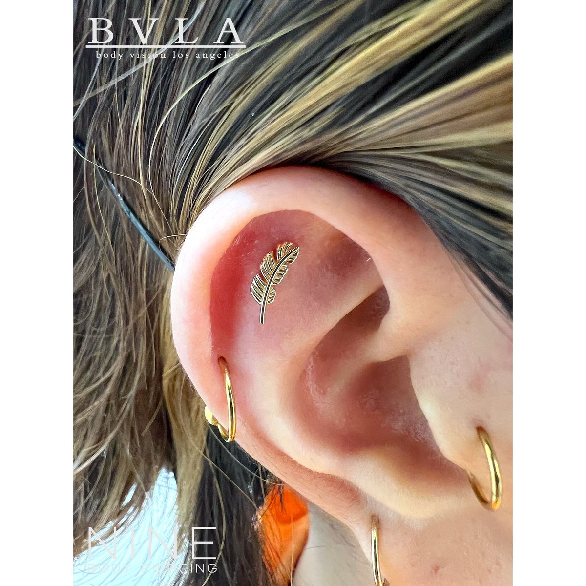 VIVIFY Body Pierce 8~9G シルバー オニキス VIVIFY Body Pierce