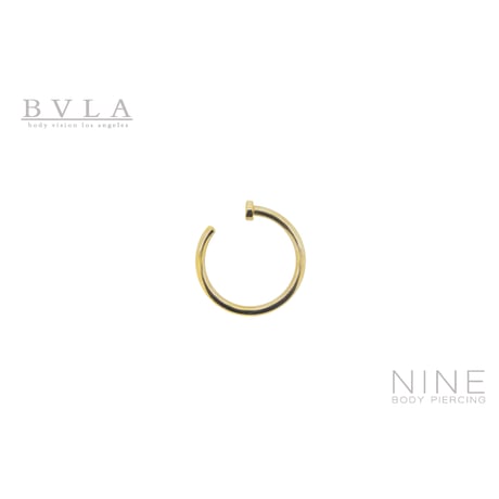 Nostril Nail 18Ga (YG / 2mm Disc)