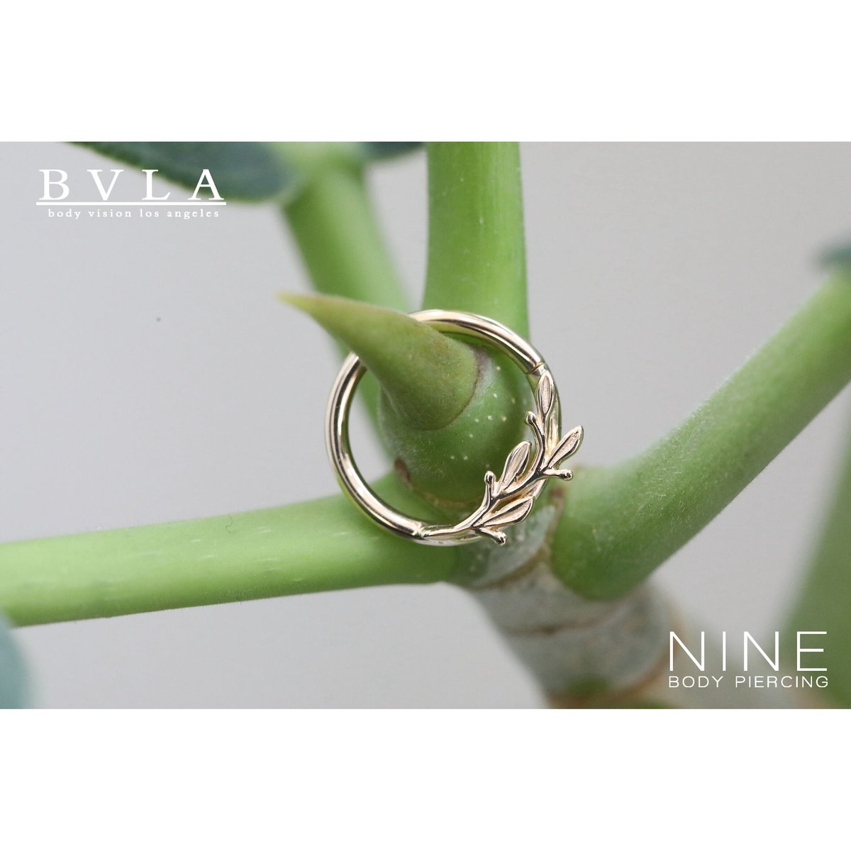 Amity - Seam Ring (YG/Curved to the Left) | NIN