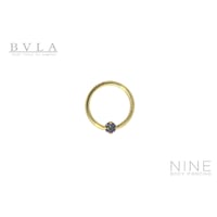 Fixed Ring Prong Set (YG / Mystic Topaz - Septum / Daith)