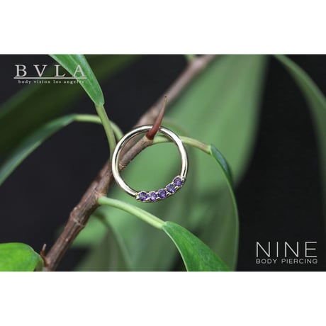 Blaze 5 - Fixed Ring (YG / Mystic Topaz)