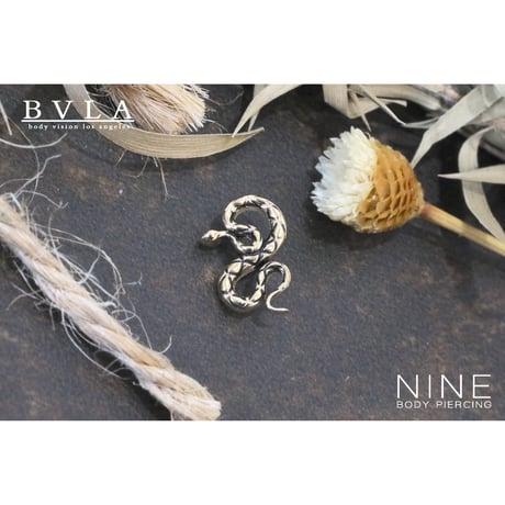 Coiled Snake - Antiqued Body (YG)