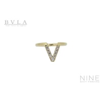 Jennelle V - Seam Ring (YG / Cubic Zirconia)