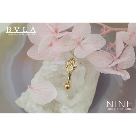 Marquise Sarai Navel (YG / Diamond, Ball 3/32")