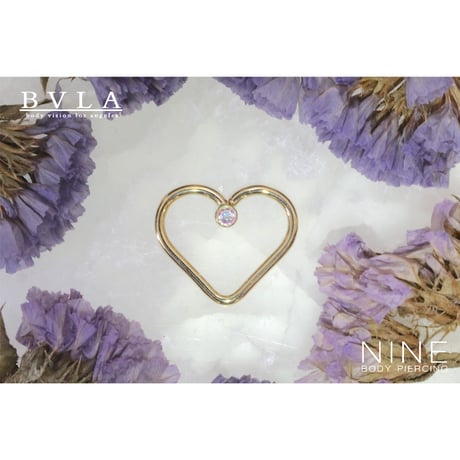Heartbreaker with Bezel (YG / Mercury Mist Topaz)