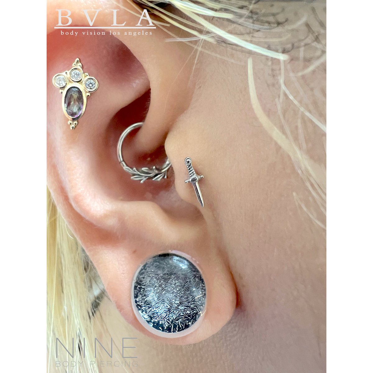 アクセサリー A&G Dagger Pierce SILVER 950 ANGEL DAGGER PIERCE(FREE SIZE Silver): GOTHIC