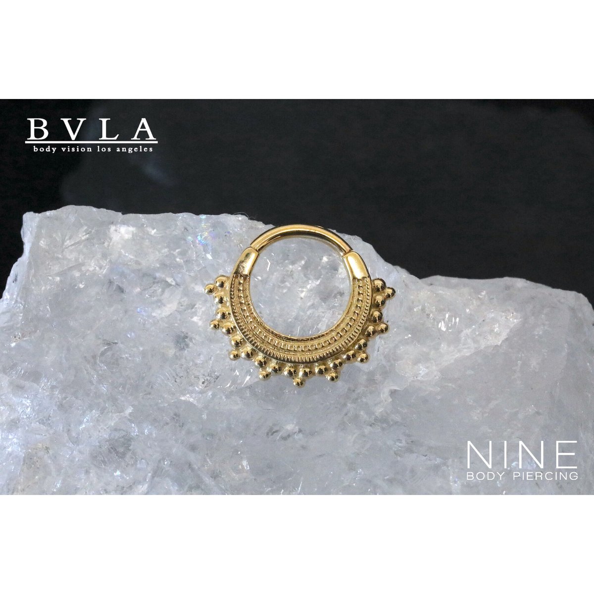 Afghan - Hinge Ring (YG) | NINE BODY PIERCING