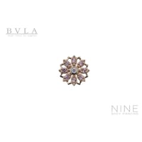 Rosette (RG / Light Pink Sapphire & Mercury Mist Topaz)