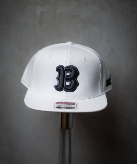 “B” ORIGINAL LOGO CAP/WHITE×BLACK