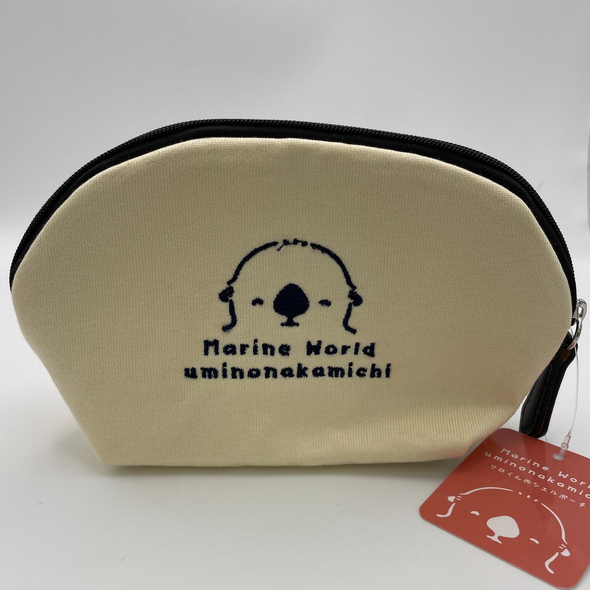 サガラ刺繍シェルポーチ（ラッコ - LOVE） | すいそう