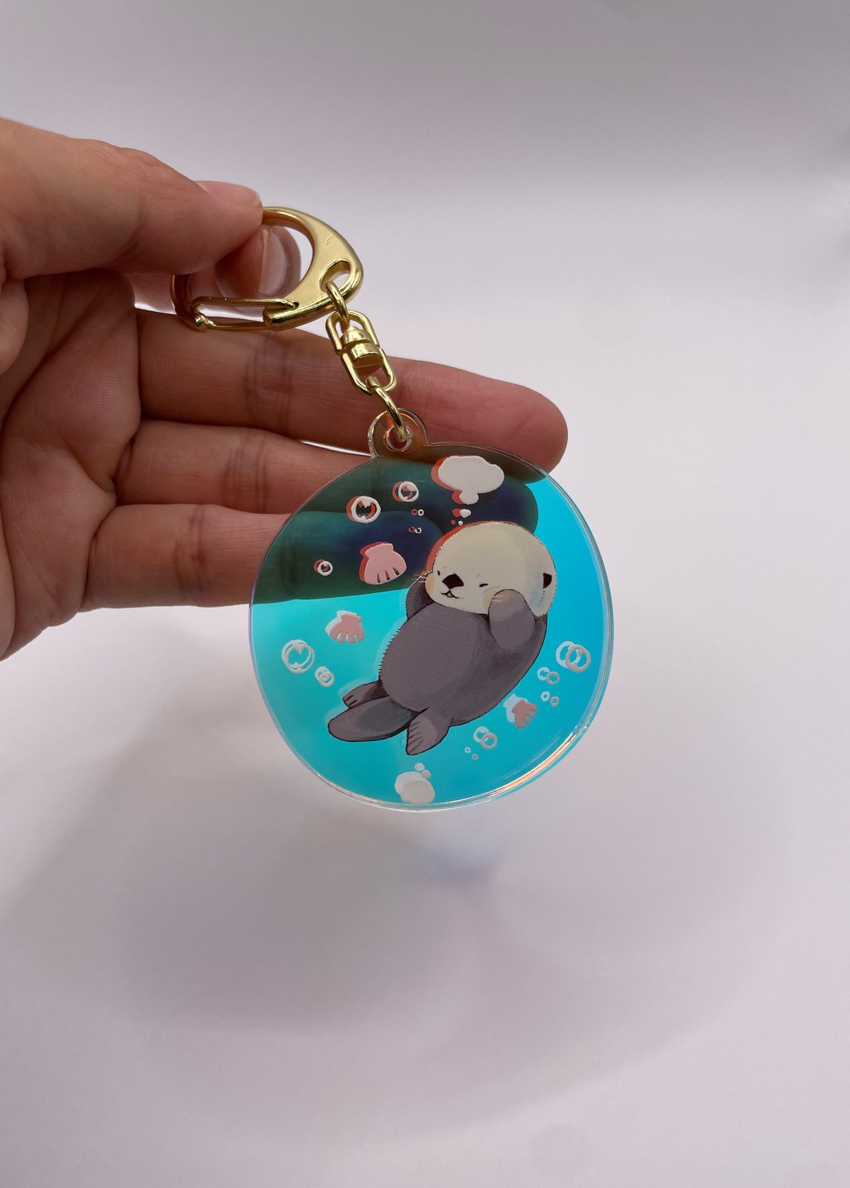 あにまるしゃぼん玉キーホルダー（ラッコ - A） | すいそう