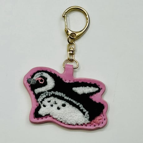 さがら刺繍キーホルダー（ペンギン）