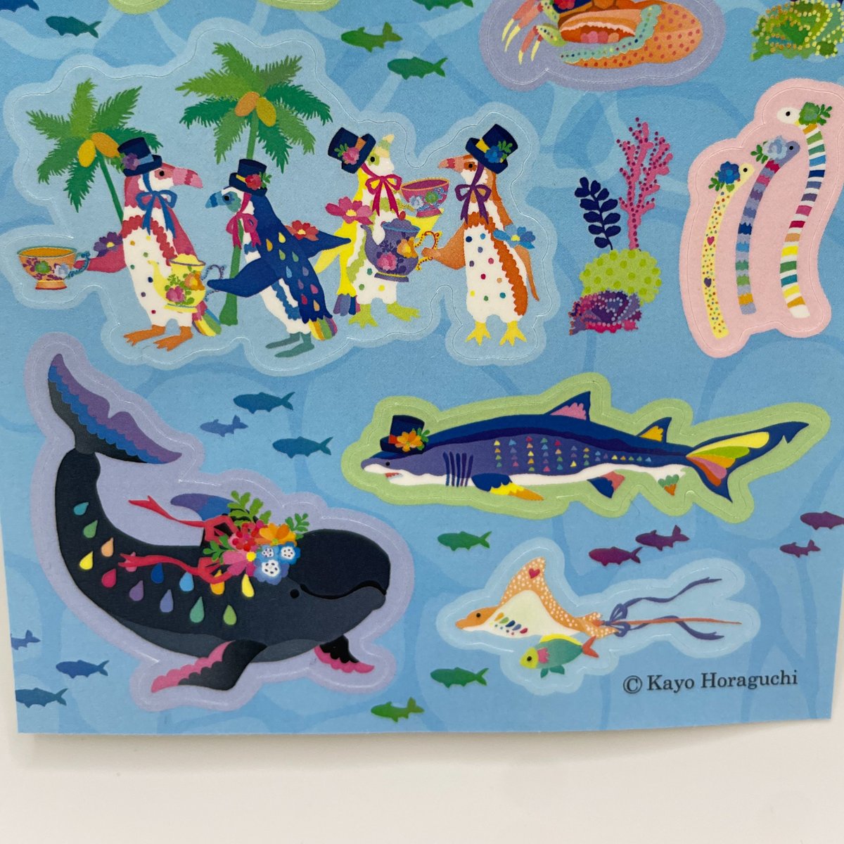 マリンワールド×Kayo Horaguchi】ステッカーシート | すいそう
