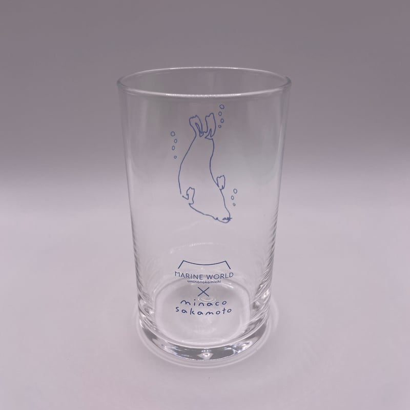マリンワールド×minaco sakamoto】グラス（アザラシ） | すいそう
