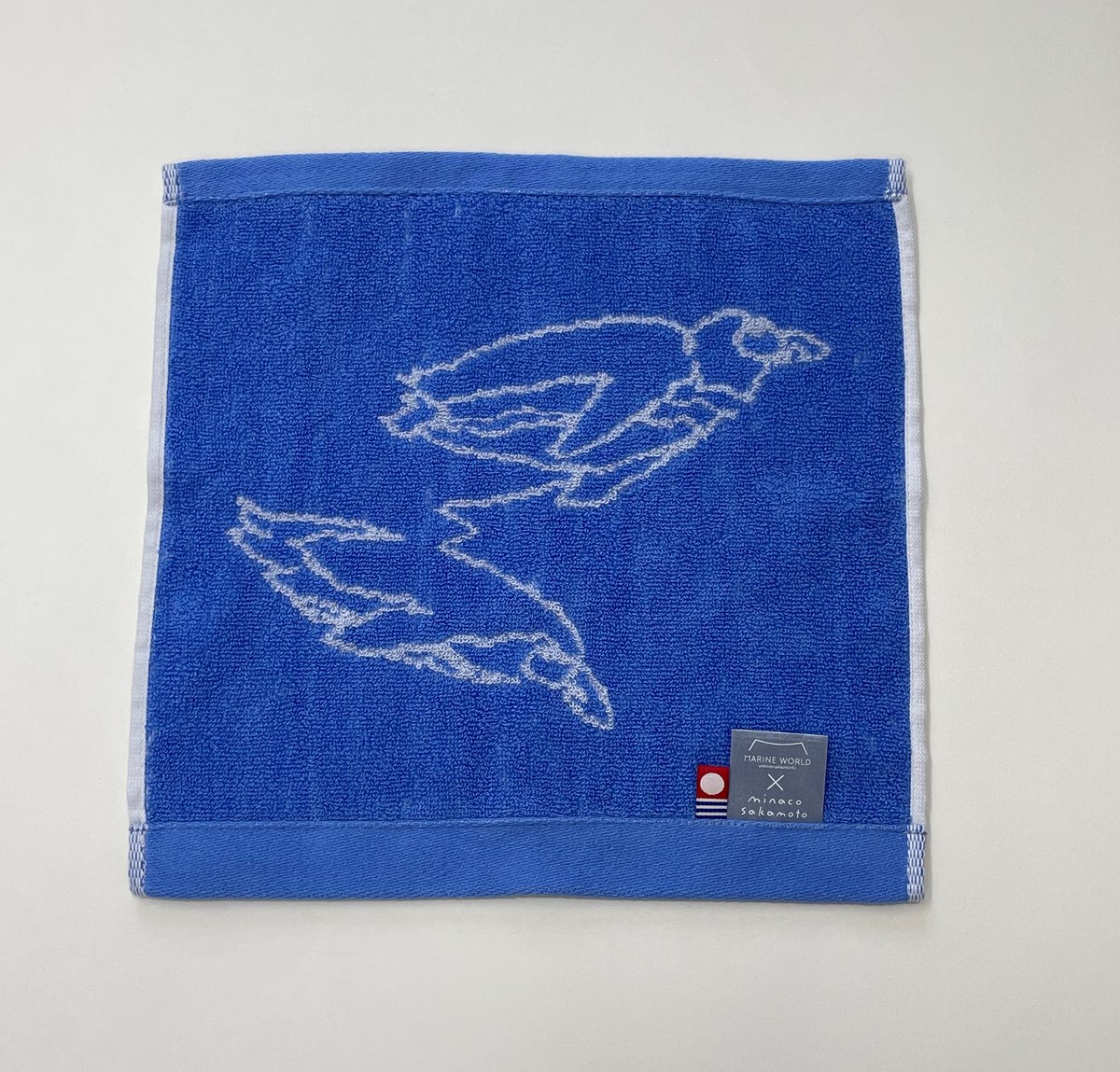 マリンワールド×minaco sakamoto】ジャガードタオル（ペンギン