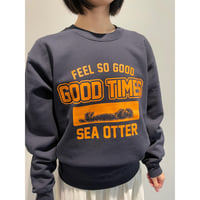スウェット（ラッコ GOOD TIMES）- ネイビー