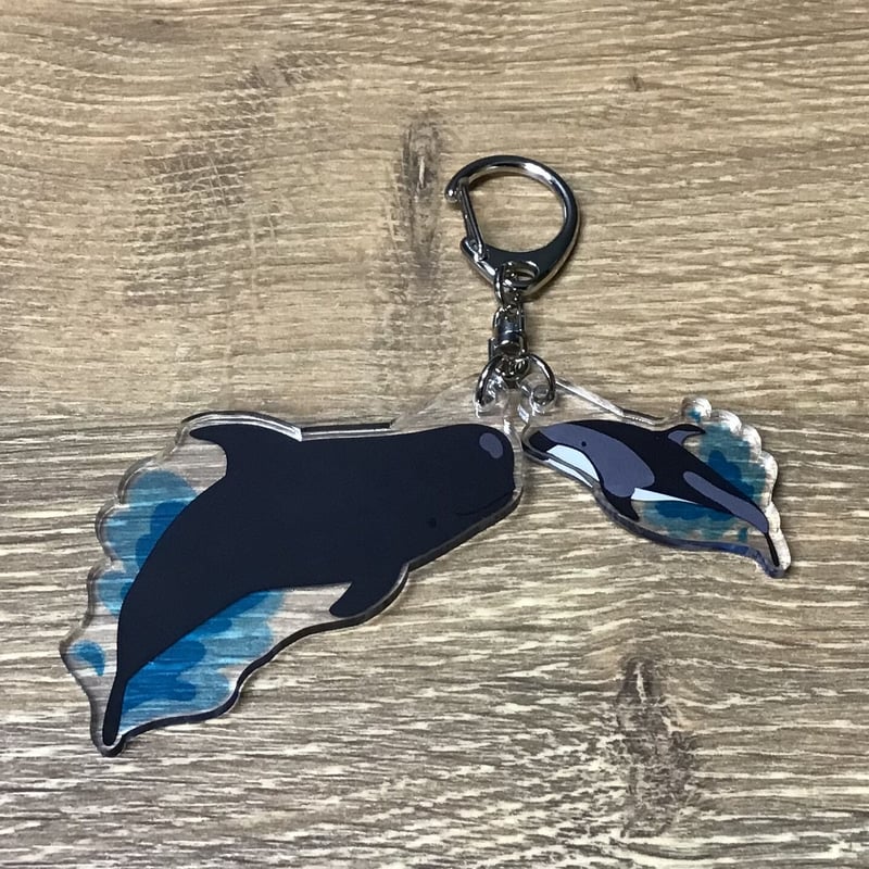 海馬　タワレココラボアクリルキーホルダー EmST 鈴木セイゴ個展「新版」 千社札風アクリルキーホルダー「鯉