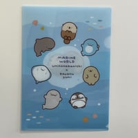 A6クリアファイル・ポストカード4枚セット（なかまたちB） | すいそう