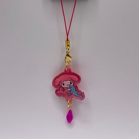 【マリンワールド×マイメロディ】キラキラストラップ