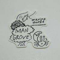 【マリンワールド×尚味（naomi）】奄美ステッカー（マングローブ）