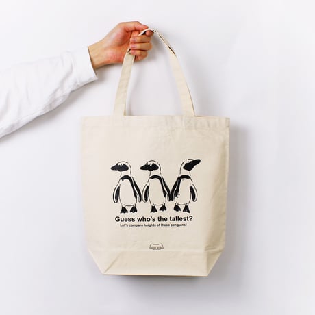 トートバッグ（ケープペンギン）- 生成り