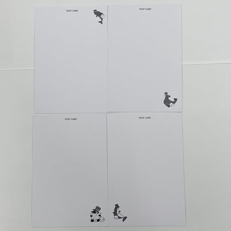 A6クリアファイル・ポストカード4枚セット（なかまたちA）