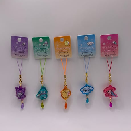 【マリンワールド×シナモロール】キラキラストラップ