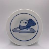 【マリンワールド×うさぎメン】豆皿（三角コーン）