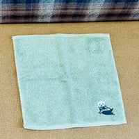 オーガニックコットン刺繍ミニタオル（ラッコ）