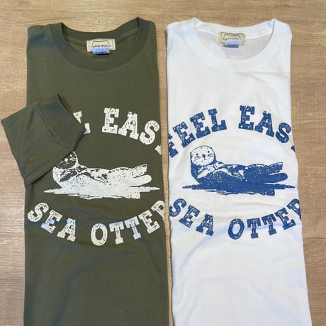 ロングTシャツ（ラッコ FEEL EASY）- ホワイト