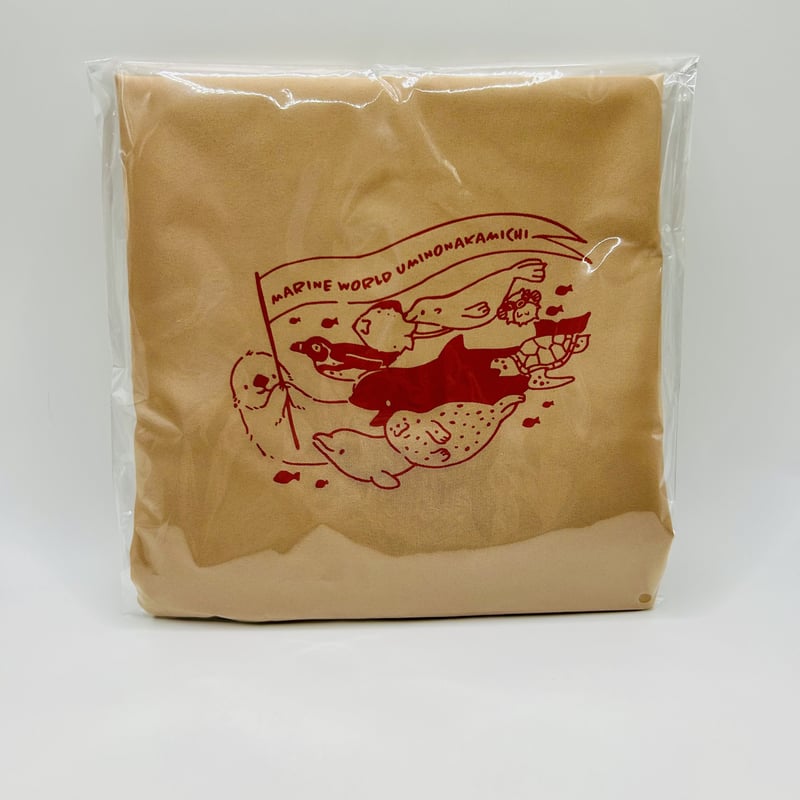 クルリトコンパクトクーラー巾着バッグ（みんな）- ベージュ | すいそう