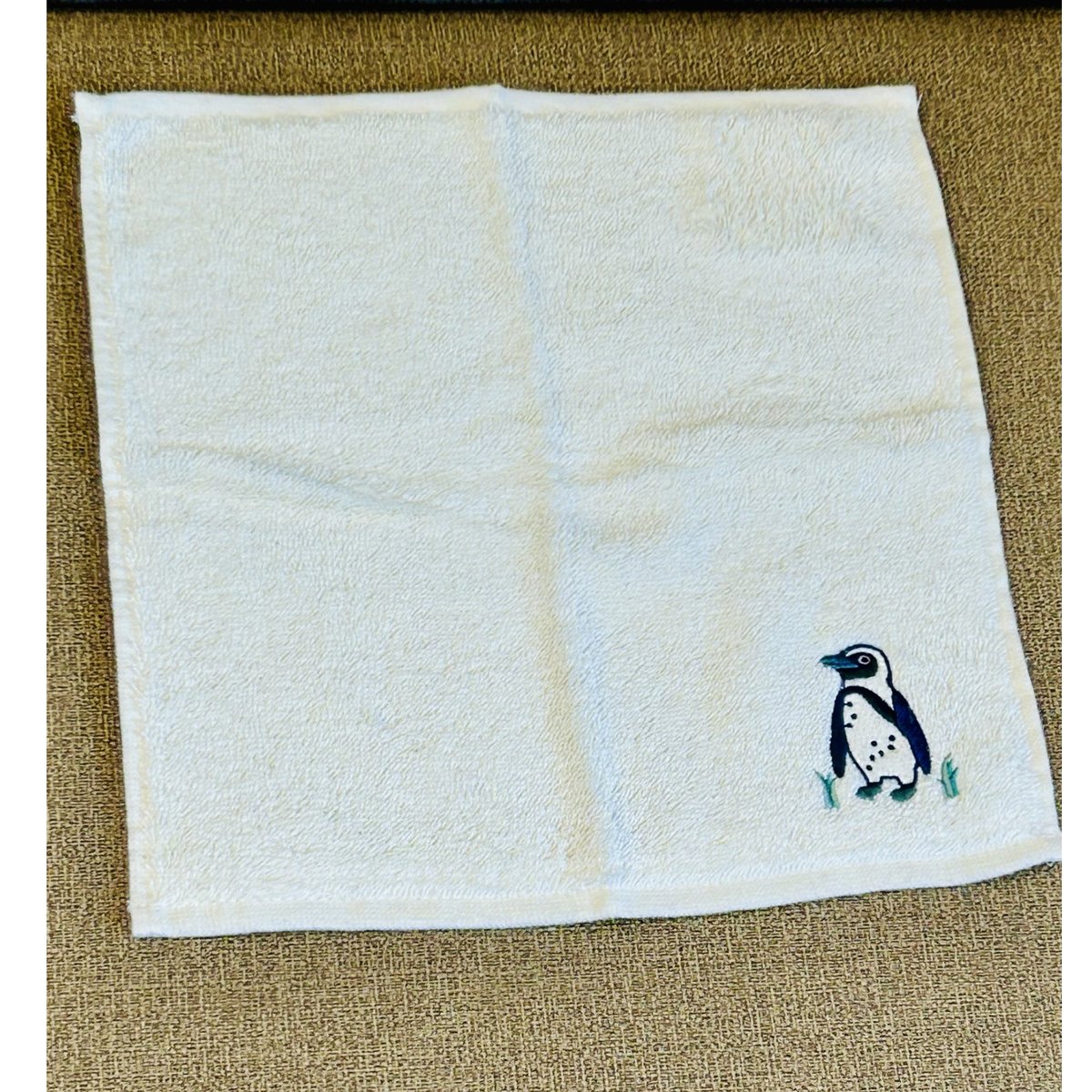 オーガニックコットン刺繍ミニタオル（ペンギン） | すいそう