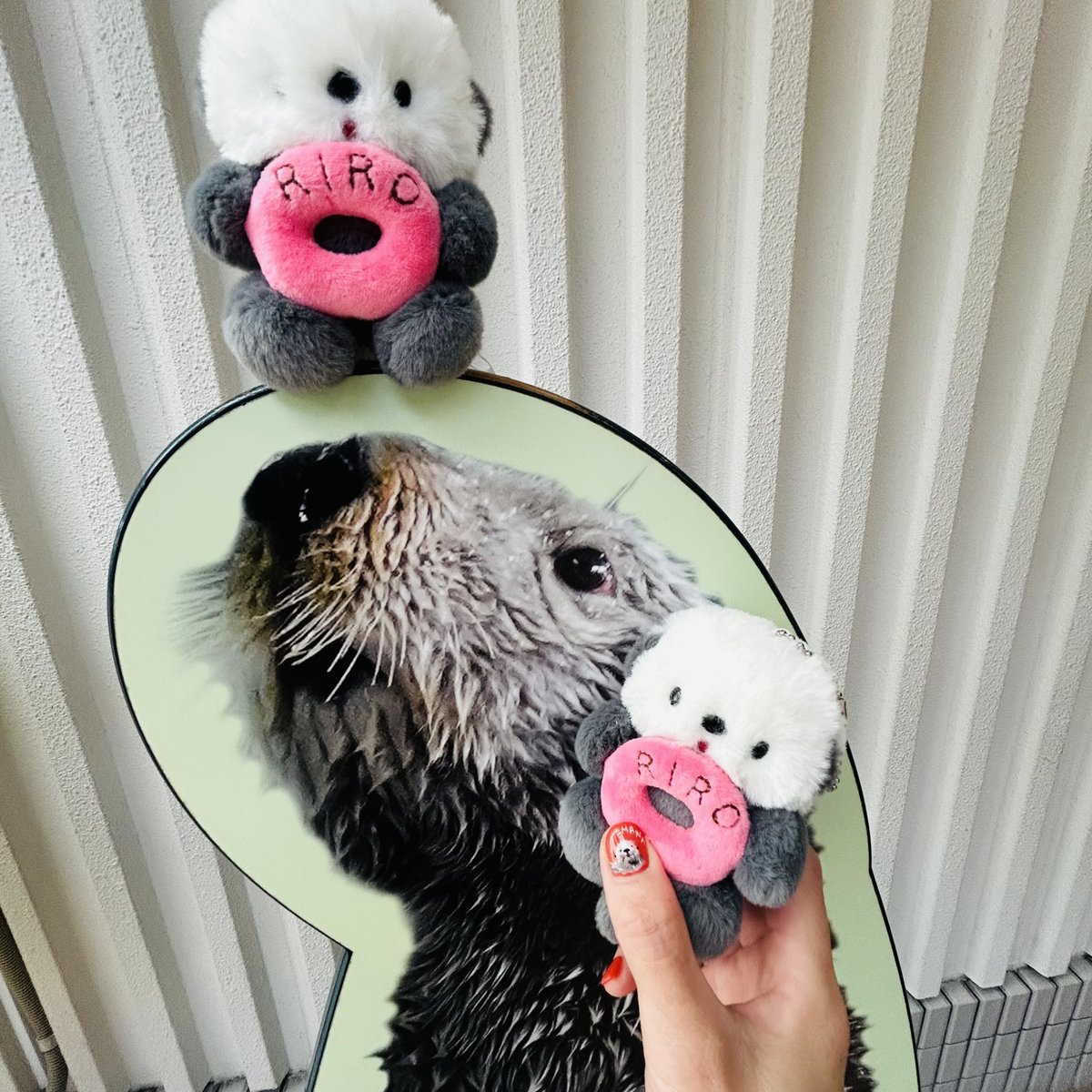 ラッコ リロ グッズ マリンワールド×にこやまポッケ】ずっと一緒 リロくんマスコット