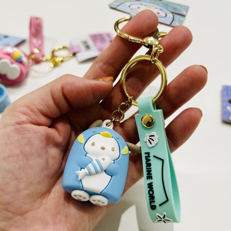 sanrio（サンリオ） ポチャッコのシリコンキーホルダー はぴだんぶい 単品 シリコンポーチキーホルダー キーホルダー・アクリルキーホルダー