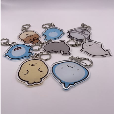 【マリンワールド×かやぬゆみ】アクリルキーホルダー（コビレゴンドウ）