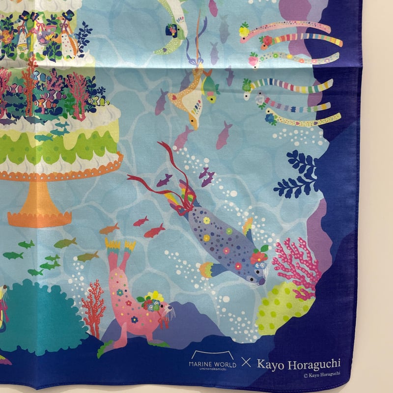 マリンワールド×Kayo Horaguchi】大判ハンカチ | すいそう