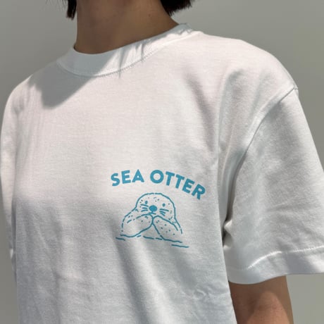 Tシャツ（4コマラッコ）- ホワイト