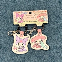 【マリンワールド×マイメロディ クロミ】PUレザーペアキーホルダー