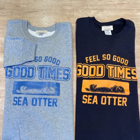 スウェット（ラッコ GOOD TIMES）- ネイビー
