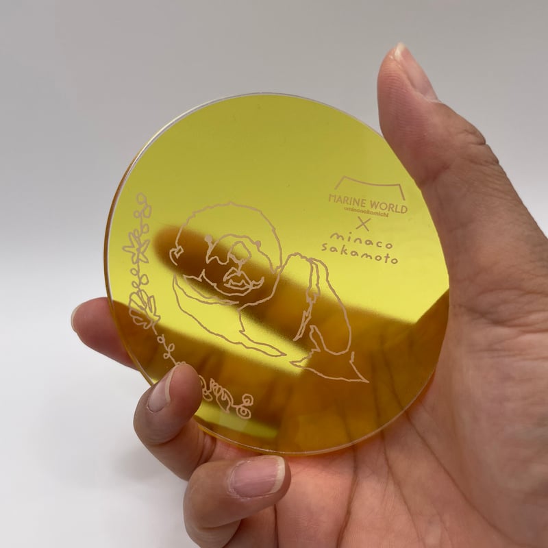 マリンワールド×minaco sakamoto】アクリルコースター（ラッコ