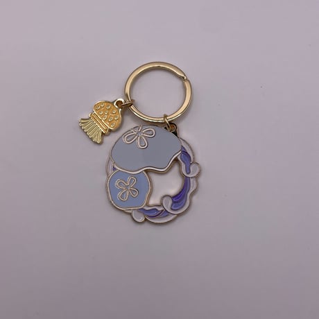2連メタルキーホルダー（ミズクラゲ＆タコクラゲ）