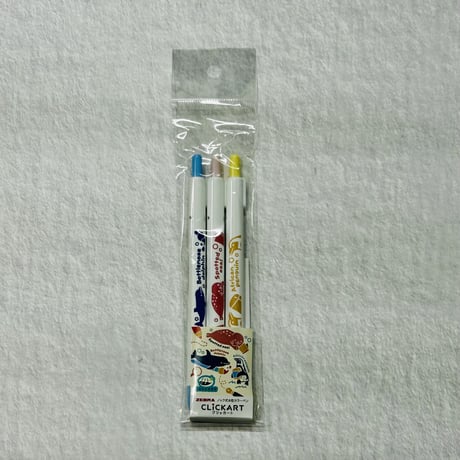 【うみなか文具店】クリッカート3本セット