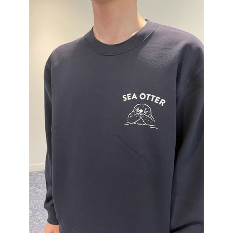 スウェット（4コマラッコ）- ネイビー