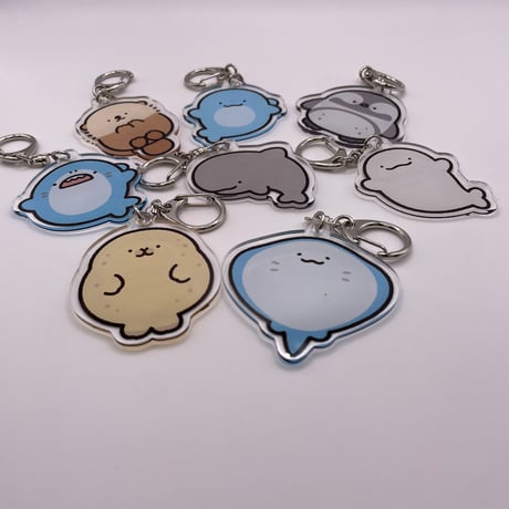 【マリンワールド×かやぬゆみ】アクリルキーホルダー（スナメリ）