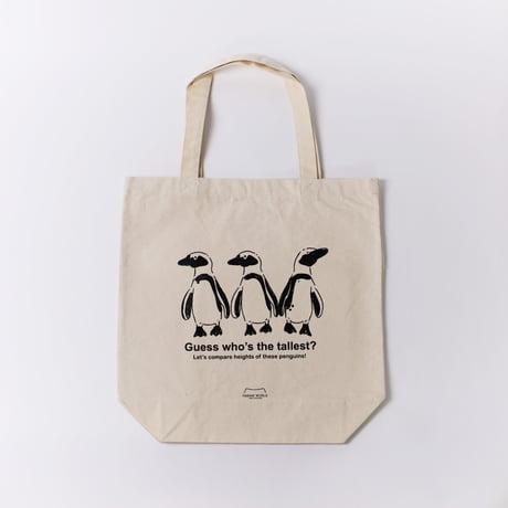 トートバッグ（ケープペンギン）- 生成り