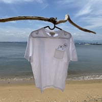 ポケット付Tシャツ（ラッコ）- ホワイト