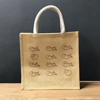 ジュートバッグ（ラッコ - ねむねむ）